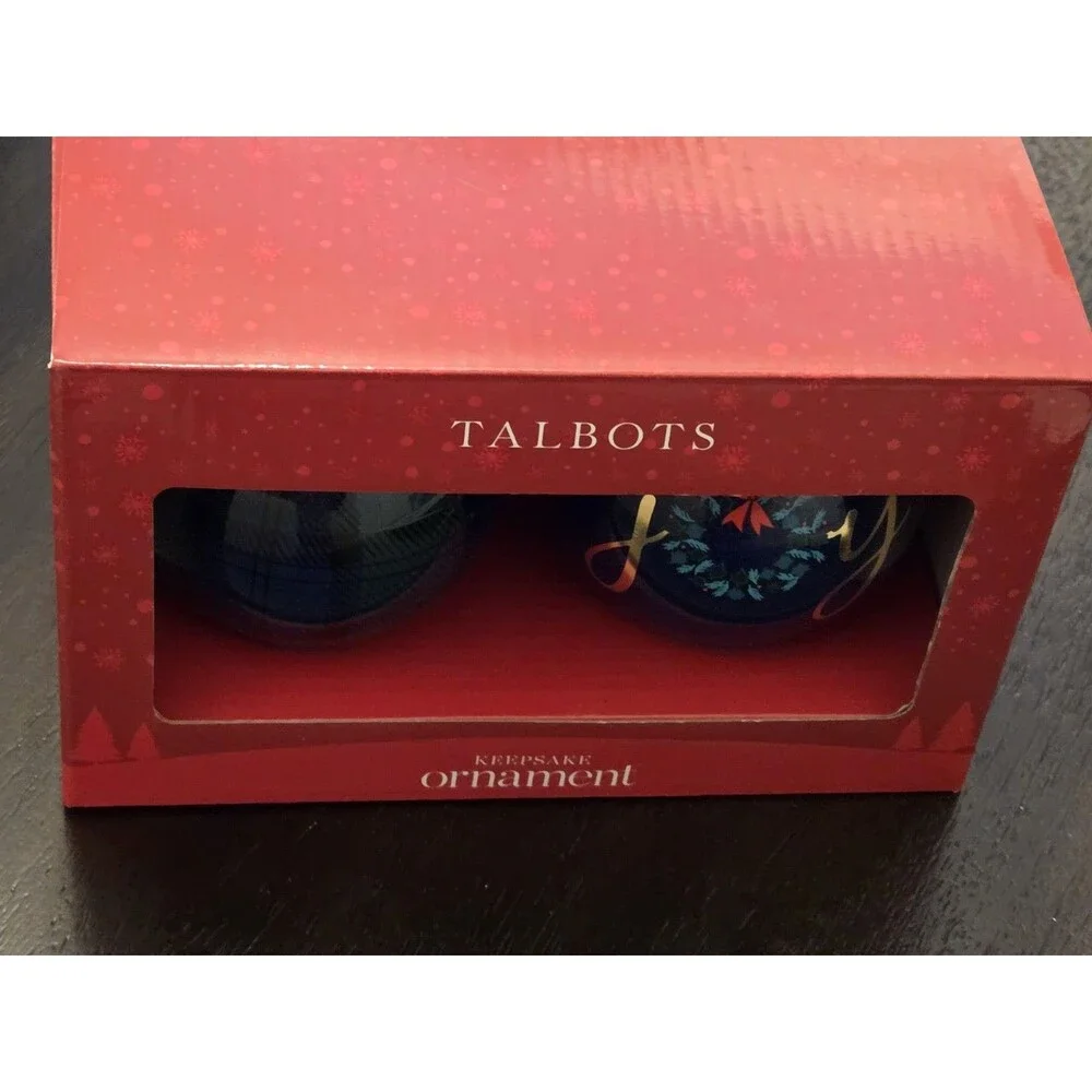 Talbots Joyful Ornament Set of 2,  